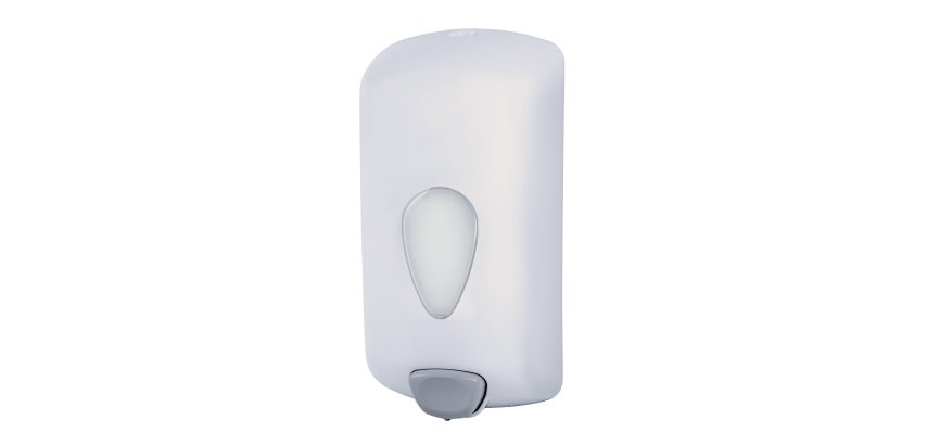 Dispenser sapone Stileco - murale - capacità liquido/gel 1 L - ABS - bianco - Medial