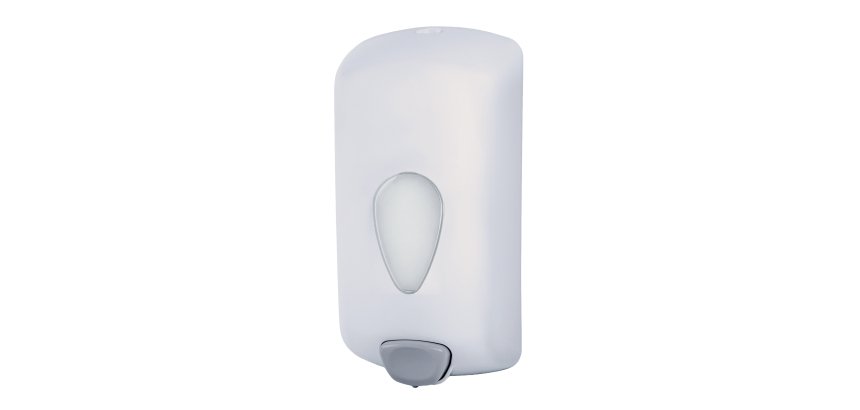 Dispenser sapone Stileco - murale - capacità liquido/gel 1 L - ABS - bianco - Medial
