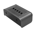 Posacenere murale - metallo - 23,5 x 13,2 x 18,7 cm - 1,5 L - nero - Stilcasa