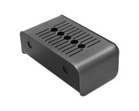 Posacenere murale - metallo - 23,5 x 13,2 x 18,7 cm - 1,5 L - nero - Stilcasa