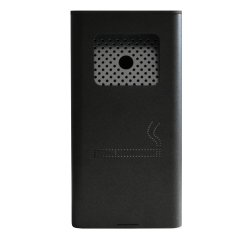 Posacenere murale - acciaio - 17,5 x 10,5 x 34 cm - 2 L - nero - Stilcasa