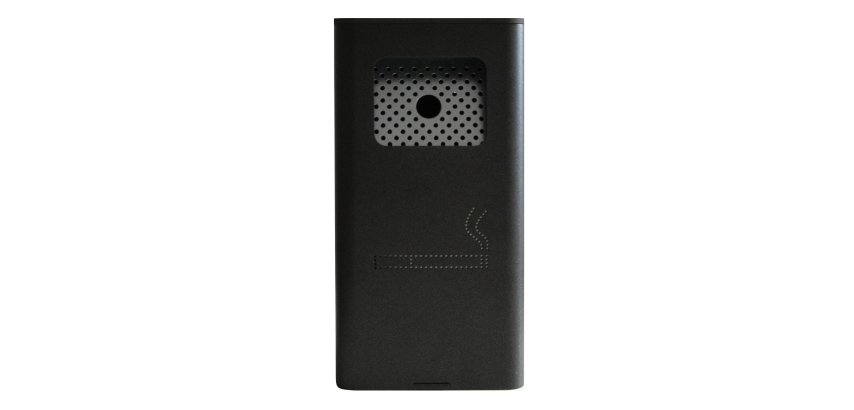 Posacenere murale - acciaio - 17,5 x 10,5 x 34 cm - 2 L - nero - Stilcasa