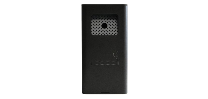 Posacenere murale - acciaio - 17,5 x 10,5 x 34 cm - 2 L - nero - Stilcasa
