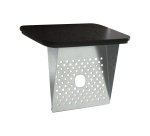 Posacenere murale - acciaio - 17,5 x 10,5 x 34 cm - 2 L - nero - Stilcasa