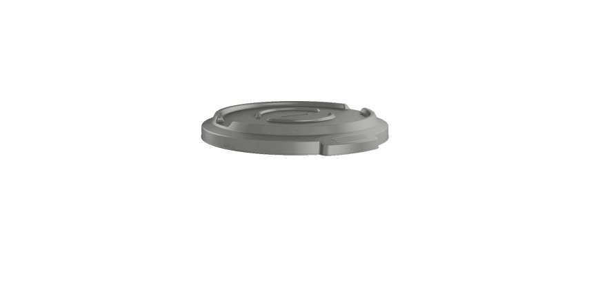 Coperchio per pattumiera Cestone Titan - grigio - Rotho