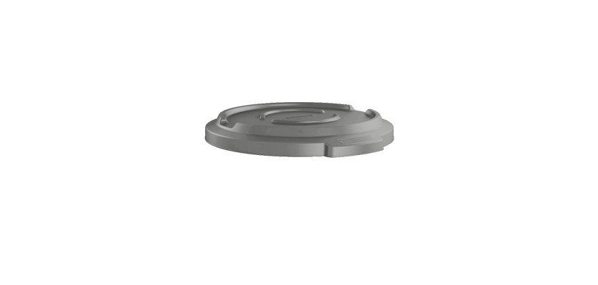 Coperchio per pattumiera Cestone Titan - grigio - Rotho