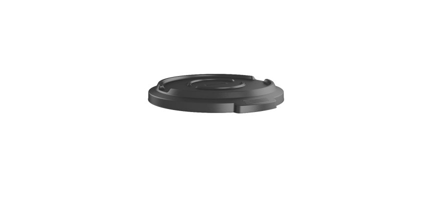 Coperchio per pattumiera Cestone Titan - nero - Rotho