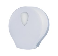 Dispenser carta igienica Stileco rotolo Mini Jumbo - 12,5 x 25,3 x 27,2 cm - rotolo diametro 25 cm - ABS - bianco - Medial