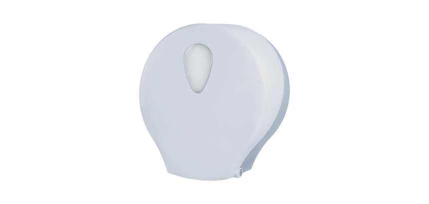 Dispenser carta igienica Stileco rotolo Mini Jumbo - 12,5 x 25,3 x 27,2 cm - rotolo diametro 25 cm - ABS - bianco - Medial