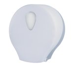 Dispenser carta igienica Stileco rotolo Maxi Jumbo - 12,5 x 30,4 x 32,6 cm - rotolo diametro 27,5 cm - ABS - bianco - Medial
