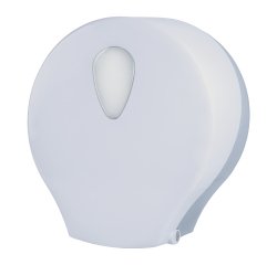Dispenser carta igienica Stileco rotolo Maxi Jumbo - 12,5 x 30,4 x 32,6 cm - rotolo diametro 27,5 cm - ABS - bianco - Medial