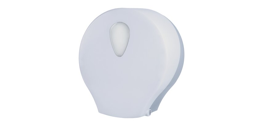 Dispenser carta igienica Stileco rotolo Maxi Jumbo - 12,5 x 30,4 x 32,6 cm - rotolo diametro 27,5 cm - ABS - bianco - Medial