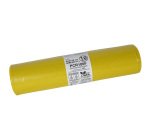 Sacco rifiuti - PCR - 90 x 120 cm - 120 L - 100 gr - giallo -Bio Extrusion - conf. 10 pezzi
