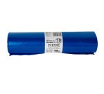 Sacco rifiuti - PCR - 90 x 120 cm - 120 L - 100 gr - azzurro -Bio Extrusion - conf. 10 pezzi