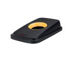 Coperchio per cestino SELECTO - con foro - nero/giallo - Rotho
