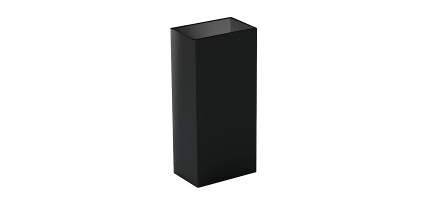 Contenitore gettacarte Bob Color - 23 x 35 x 75 cm - 60 L - metallo - nero - Medial