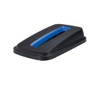 Coperchio per cestino SELECTO - con fessura - nero/blu - Rotho