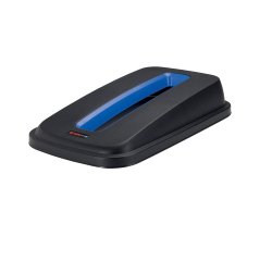 Coperchio per cestino SELECTO - con fessura - nero/blu - Rotho
