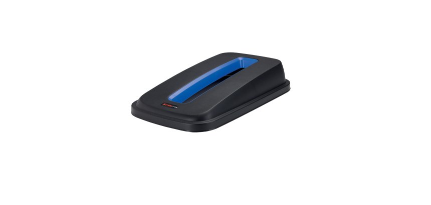 Coperchio per cestino SELECTO - con fessura - nero/blu - Rotho