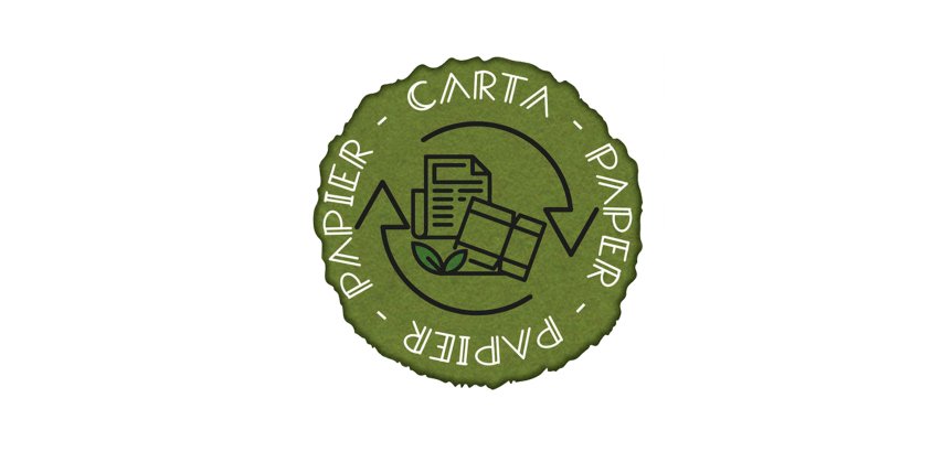 Etichetta in vinile raccolta differenziata Stik - carta - autoadesiva - 10,5 x 10,5 cm - PVC - verde - Medial International