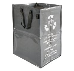 Contenitore Ricicla Bag - indifferenziata - 30 x 38 x 55 cm - grigio - Perfetto