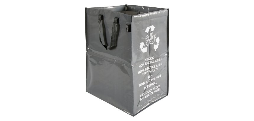 Contenitore Ricicla Bag - indifferenziata - 30 x 38 x 55 cm - grigio - Perfetto