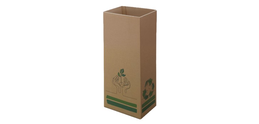 Contenitore gettacarte Cardbob - 30 x 20 x 70 cm - 42 L - cartone - avana - Medial