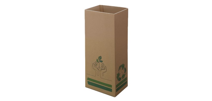 Contenitore gettacarte Cardbob - 30 x 20 x 70 cm - 42 L - cartone - avana - Medial