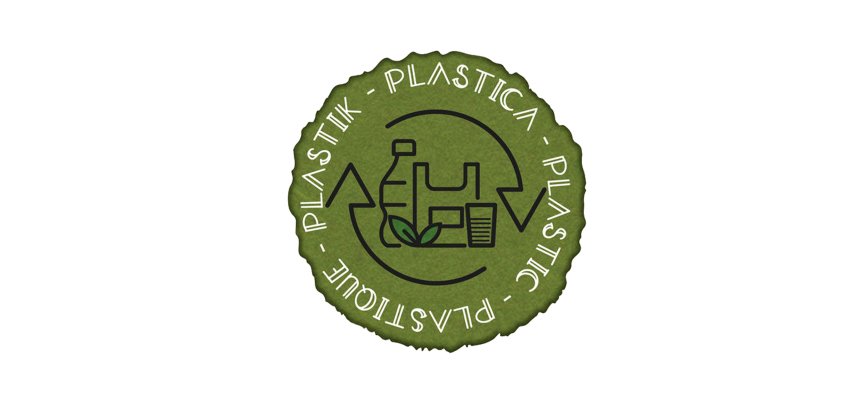 Etichetta in vinile raccolta differenziata Stik - plastica - autoadesiva - 10,5 x 10,5 cm - PVC - verde - Medial International