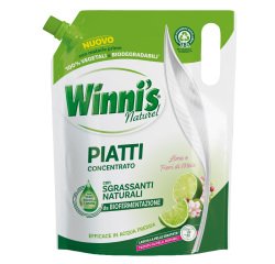 Detersivo piatti ecoformato - concentrato - 900 ml - lime e fiori di mela - Winni's