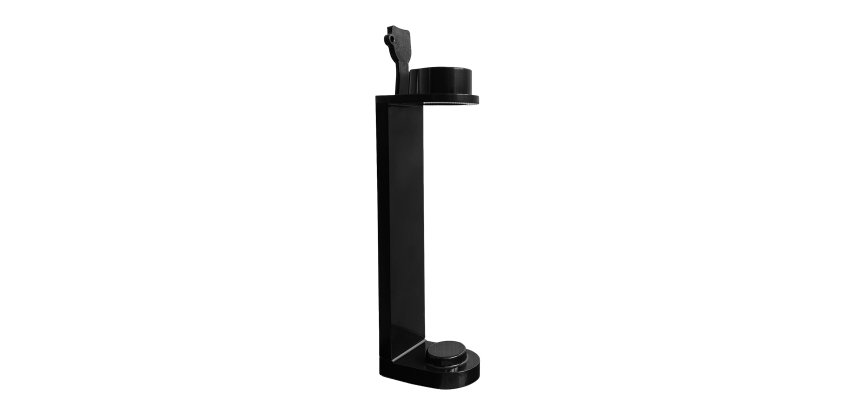 Supporto murale - per dispenser cortesia ricaricabile - plastica - nero - Beauty Escape
