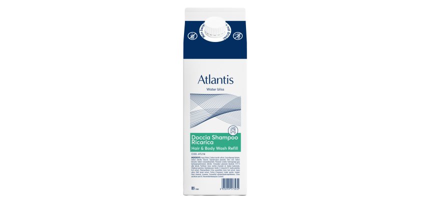 Ricarica doccia shampoo 2 in 1 - carton box 1 L - atlantis - Beauty Escape