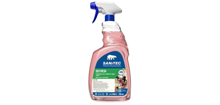 Profumatore Deo Fresh - per ambienti e tessuti - trigger 750 ml - bouquet di fiori - Sanitec
