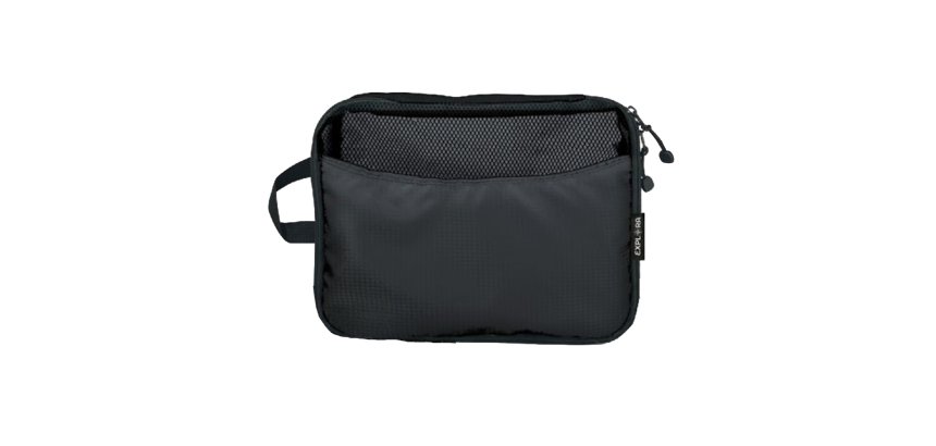 Organizer da viaggio Explora - tessuto - nero - Lebez - set 3 pezzi
