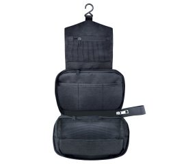 Beauty case appendibile Explora - 52 x 22 cm aperto - tessuto - nero - Lebez