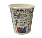 Bicchieri in carta - 240 ml - nero/bianco - Leone - conf. 1000 pezzi
