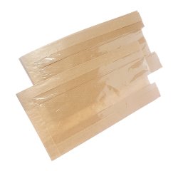 Sacchetto per alimenti - con finestra - 14 x 24 cm - carta kraft - avana - Viva - conf. 1000 pz