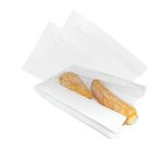 Sacchetto per alimenti - con finestra - 15 x 32 cm - carta kraft - bianco - Viva - conf. 1000 pz