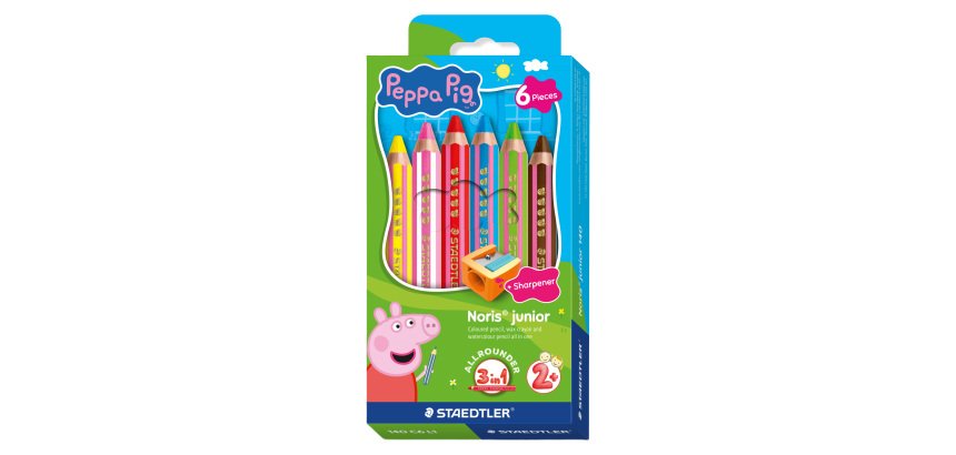Matitone 3 in 1 - Ø 9,5 mm - colori assortiti - Staedtler - astuccio 6 pezzi