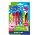 Pastello a cera jumbo - Ø 14 mm - colori assortiti - Staedtler - astuccio 6 pezzi