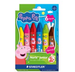 Pastello a cera jumbo - Ø 14 mm - colori assortiti - Staedtler - astuccio 6 pezzi