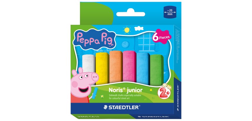 Gessetti jumbo - Ø 20 mm - colori assortiti - Staedtler - astuccio 6 pezzi