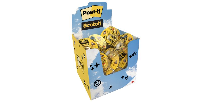 Nastro biadesivo - 12,7 mm x 6,3 m - neutro - Scotch® - expo 32 pezzi