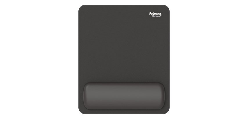 Mousepad Breyta - con poggiapolsi - con microban - nero - Fellowes