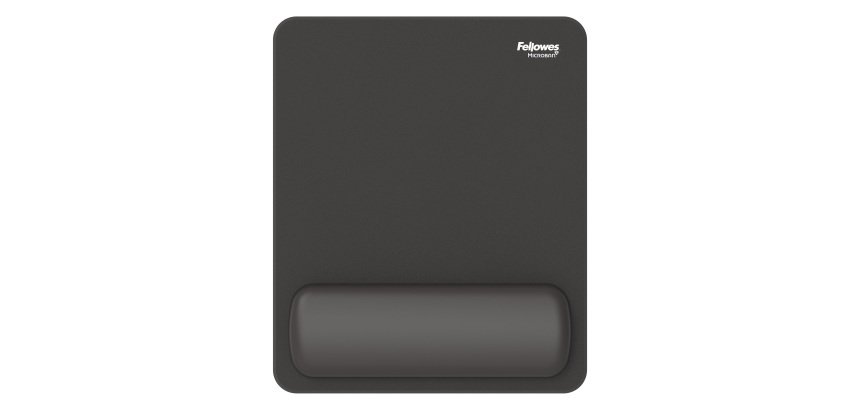 Mousepad Breyta - con poggiapolsi - con microban - nero - Fellowes