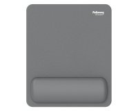 Mousepad Breyta - con poggiapolsi - con microban - grigio - Fellowes