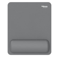 Mousepad Breyta - con poggiapolsi - con microban - grigio - Fellowes