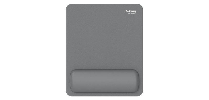 Mousepad Breyta - con poggiapolsi - con microban - grigio - Fellowes