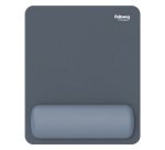 Mousepad Breyta - con poggiapolsi - con microban - blu marino - Fellowes