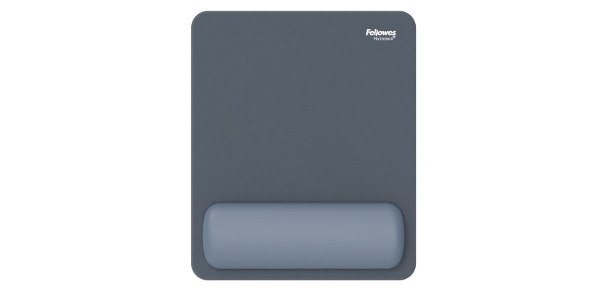 Mousepad Breyta - con poggiapolsi - con microban - blu marino - Fellowes